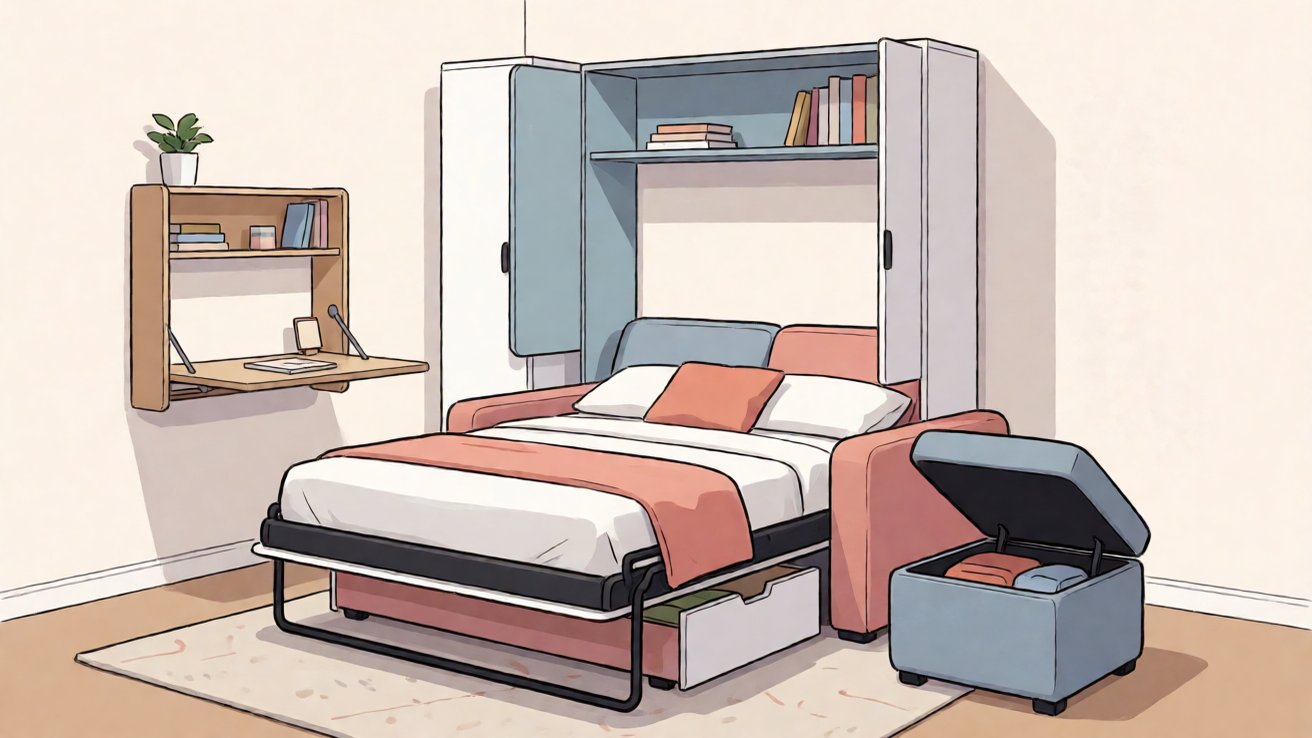 Contoh furniture multifungsi untuk ruang kecil